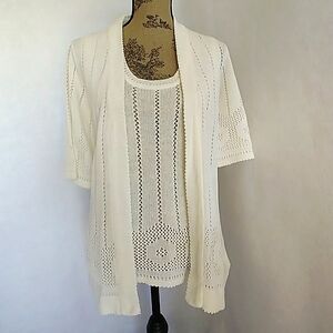 Vintage Rochelle 2pc Women's Sweater Set